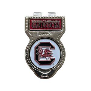 Divvy South Carolina Gamecocks Divot Tool Clip 2" Red Silver Tone Classic Metal